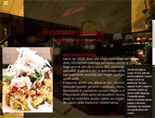 Tablet Screenshot of mimiristorantepizzeria.com
